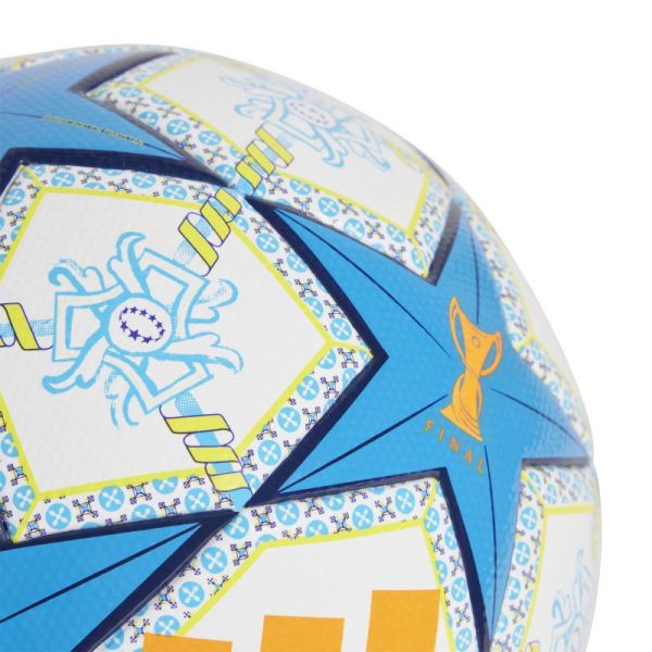 Adidas UWCL League futbola bumba, 5. izmērs, baltā un zilā krāsā