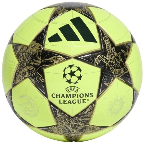 Adidas UCL kluba futbola bumba, dzeltena un melna