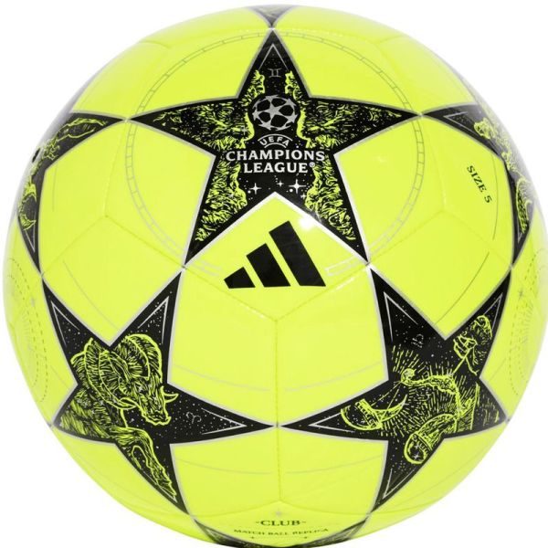 Adidas UCL kluba futbola bumba, dzeltena un melna Adidas UCL kluba futbola bumba, dzeltena un melna