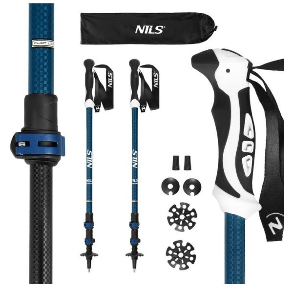 Nils treka nūjas, TK8601, zila krāsa